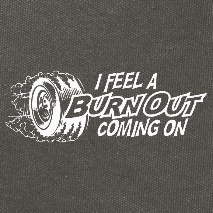 i feel a burn out coming on Cotton Canvas Backpack