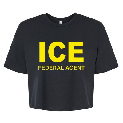 Ice Federal Agent Us Border Patrol Bella+Canvas Jersey Crop Tee