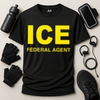 Ice Federal Agent Us Border Patrol Cooling Performance Crew T-Shirt