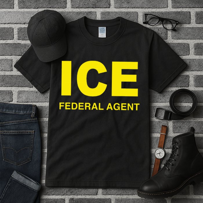 Ice Federal Agent Us Border Patrol Tall T-Shirt