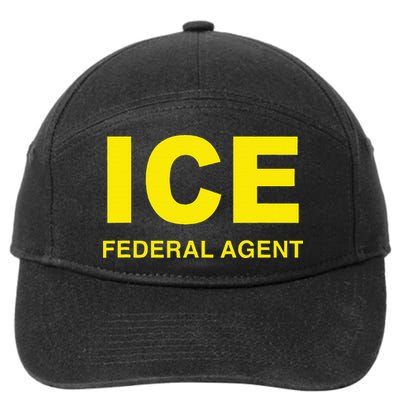 Ice Federal Agent Us Border Patrol 7-Panel Snapback Hat