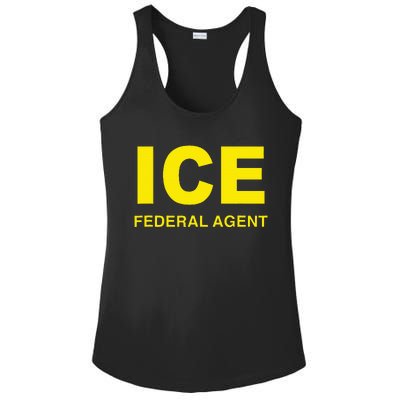 Ice Federal Agent Us Border Patrol Ladies PosiCharge Competitor Racerback Tank