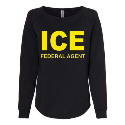 Ice Federal Agent Us Border Patrol Womens California Wash Sweatshirt