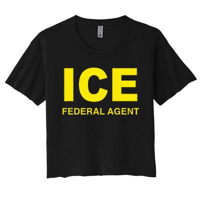 Ice Federal Agent Us Border Patrol Women's Crop Top Tee