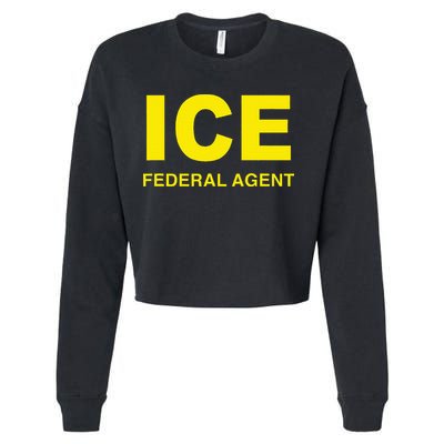 Ice Federal Agent Us Border Patrol Cropped Pullover Crew