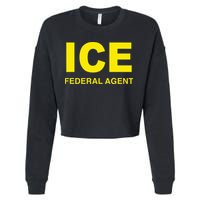 Ice Federal Agent Us Border Patrol Cropped Pullover Crew