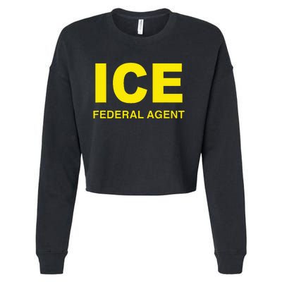 Ice Federal Agent Us Border Patrol Cropped Pullover Crew