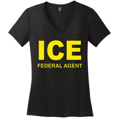 Ice Federal Agent Us Border Patrol Women's V-Neck T-Shirt