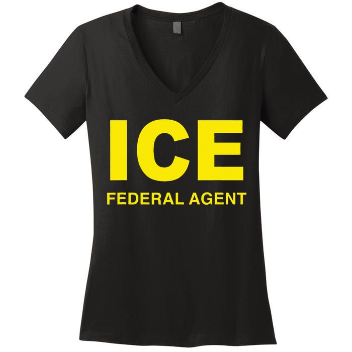 Ice Federal Agent Us Border Patrol Women's V-Neck T-Shirt