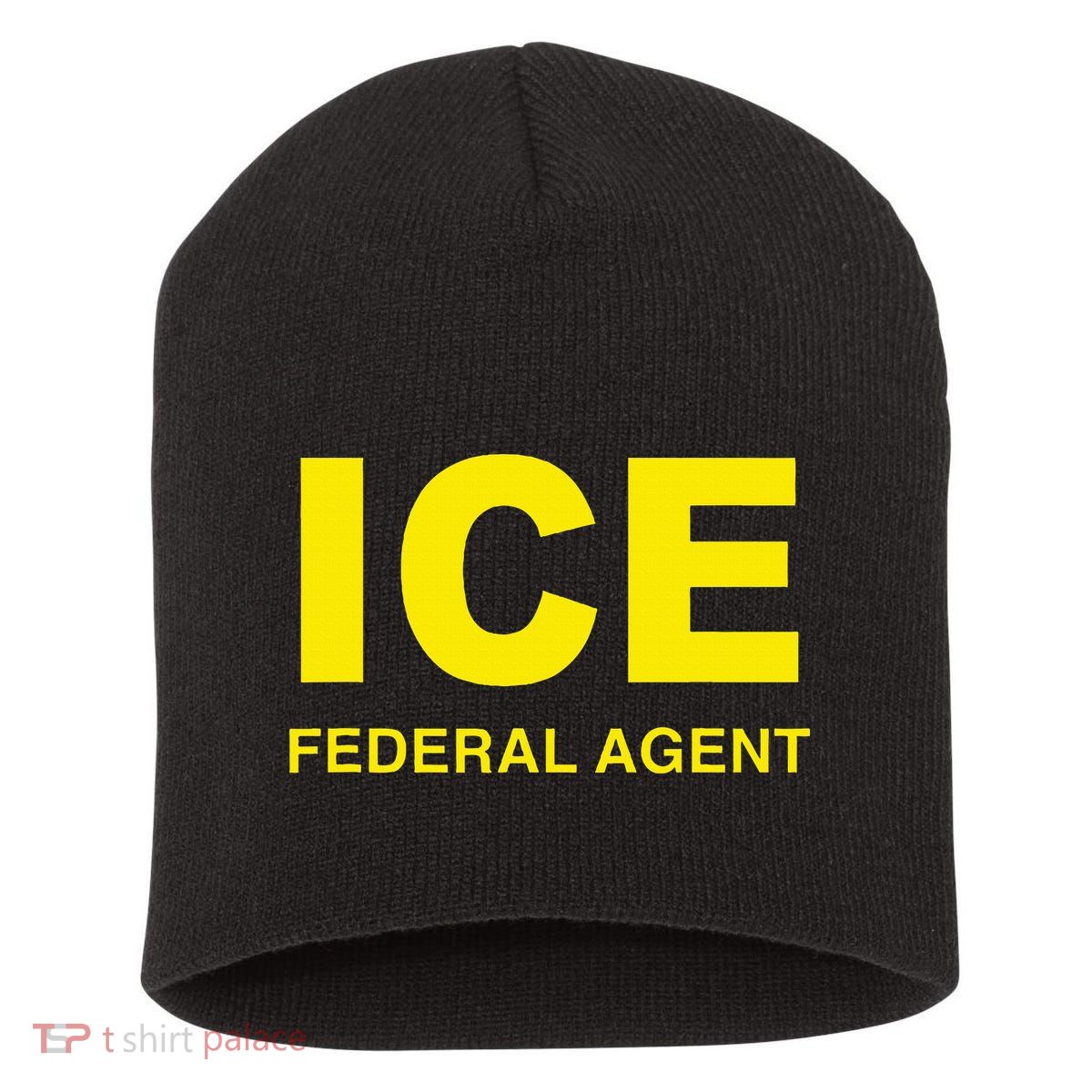 Ice Federal Agent Us Border Patrol Short Acrylic Beanie