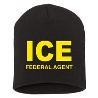 Ice Federal Agent Us Border Patrol Short Acrylic Beanie