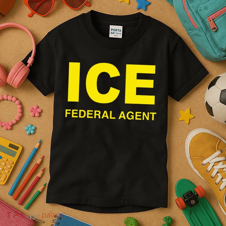 Ice Federal Agent Us Border Patrol Kids T-Shirt
