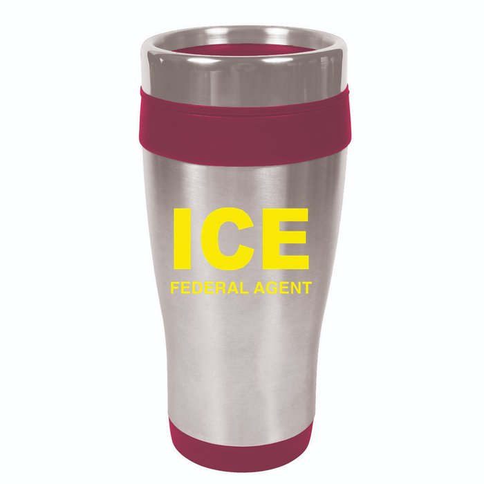 Ice Federal Agent Us Border Patrol 16oz Travel Tumbler