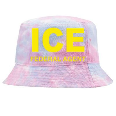 Ice Federal Agent Us Border Patrol Tie-Dyed Bucket Hat