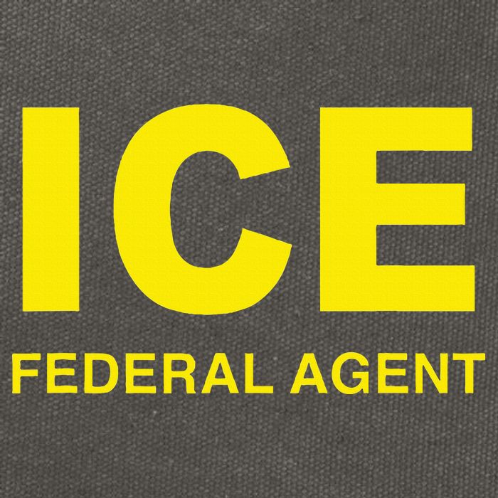 Ice Federal Agent Us Border Patrol Cotton Canvas Backpack