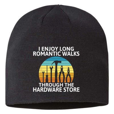 I Fool Around With Models Locomotive Funny Railroad Train Sustainable Beanie