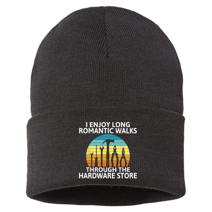 I Fool Around With Models Locomotive Funny Railroad Train Sustainable Knit Beanie
