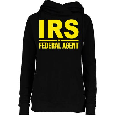 Irs Federal Agent Uniform Costume Womens Funnel Neck Pullover Hood