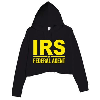 Irs Federal Agent Uniform Costume Crop Fleece Hoodie