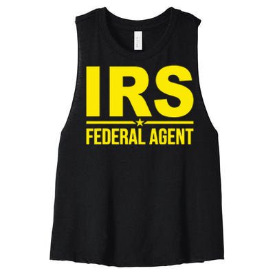 Irs Federal Agent Uniform Costume Women's Racerback Cropped Tank