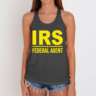 Irs Federal Agent Uniform Costume Women's Knotted Racerback Tank