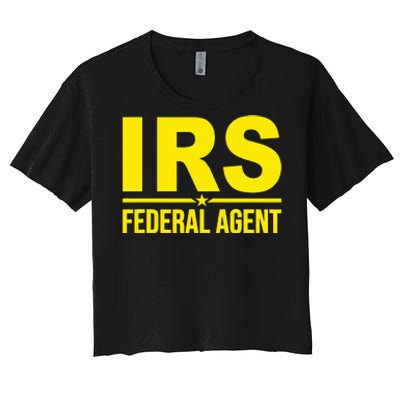 Irs Federal Agent Uniform Costume Women's Crop Top Tee