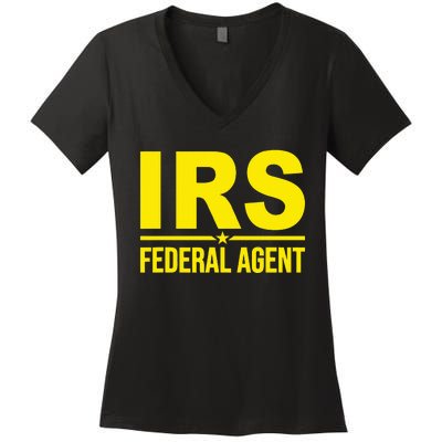 Irs Federal Agent Uniform Costume Women's V-Neck T-Shirt