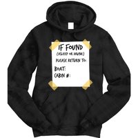 If Found Asleep Or Drunk Funny Cruise Tie Dye Hoodie