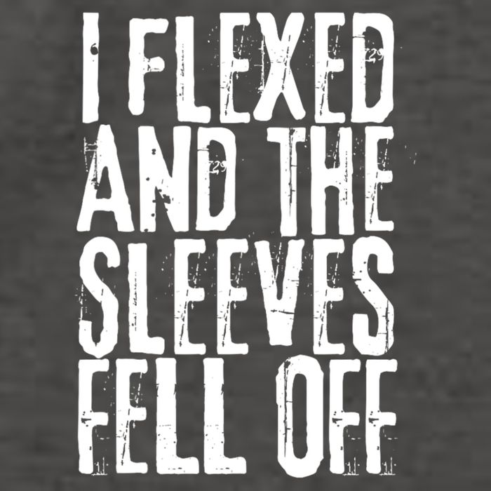 I Flexed And The Sleeves Fell Off Funny Gym Workout Vector Backpack