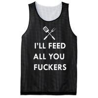 ILl Feed All You Fckers Grill Apron Mesh Reversible Basketball Jersey Tank