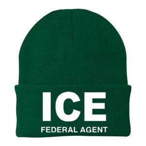 Ice Federal Agent Halloween Costume Police Immigration Knit Cap Winter Beanie