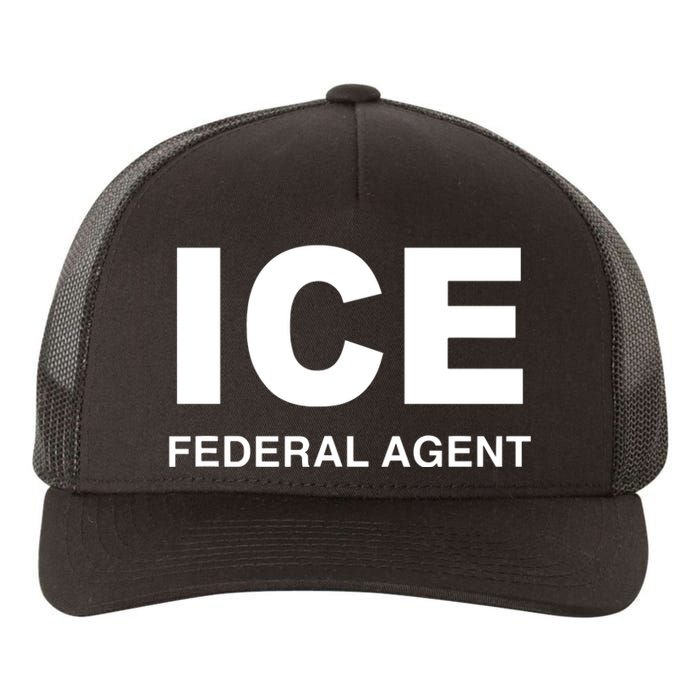 Ice Federal Agent Halloween Costume Police Immigration Yupoong Adult 5-Panel Trucker Hat