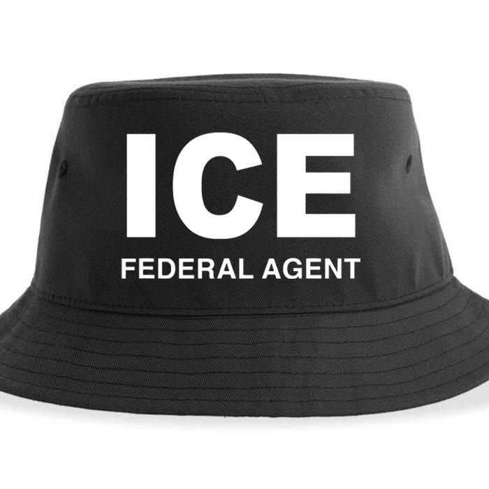 Ice Federal Agent Halloween Costume Police Immigration Sustainable Bucket Hat