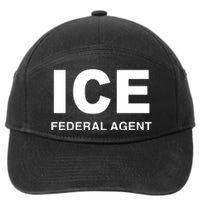 Ice Federal Agent Halloween Costume Police Immigration 7-Panel Snapback Hat