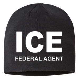 Ice Federal Agent Halloween Costume Police Immigration Sustainable Beanie