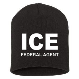 Ice Federal Agent Halloween Costume Police Immigration Short Acrylic Beanie