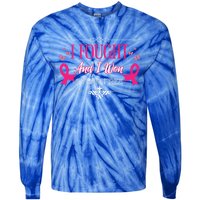 I Fought And I Won 1 Year Free Gift Tie-Dye Long Sleeve Shirt