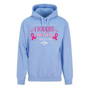 I Fought And I Won 1 Year Free Gift Unisex Surf Hoodie