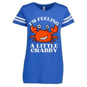 I'm Feeling A Little Crabby Cute Crabs Enza Ladies Jersey Football T-Shirt