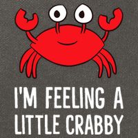 I'm Feeling A Little Crabby Funny Cartoon Crab Lobster Cotton Canvas Backpack
