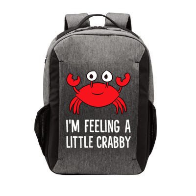 I'm Feeling A Little Crabby Funny Cartoon Crab Lobster Vector Backpack