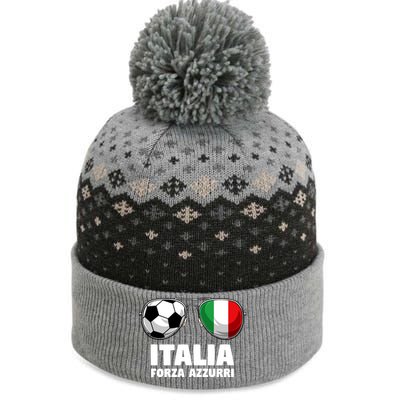 Italia Forza Azzuri Soccer Italian Flag Sunglasses Pride The Baniff Cuffed Pom Beanie