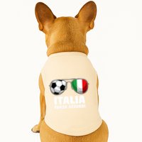 Italia Forza Azzuri Soccer Italian Flag Sunglasses Pride Doggie Tank