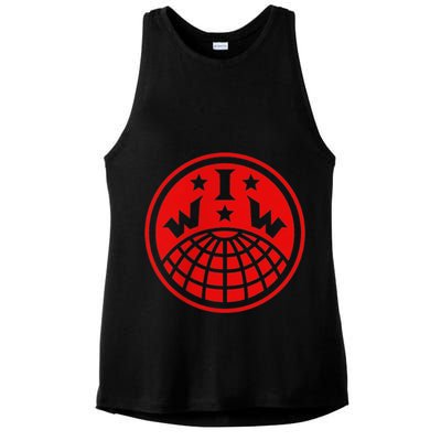 Iww Screeching Cat Beware Sabotage High Def Ladies PosiCharge Tri-Blend Wicking Tank