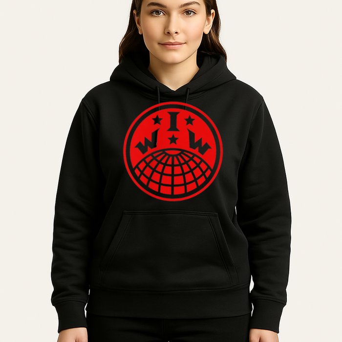 Iww Screeching Cat Beware Sabotage High Def Hoodie