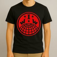 Iww Screeching Cat Beware Sabotage High Def T-Shirt