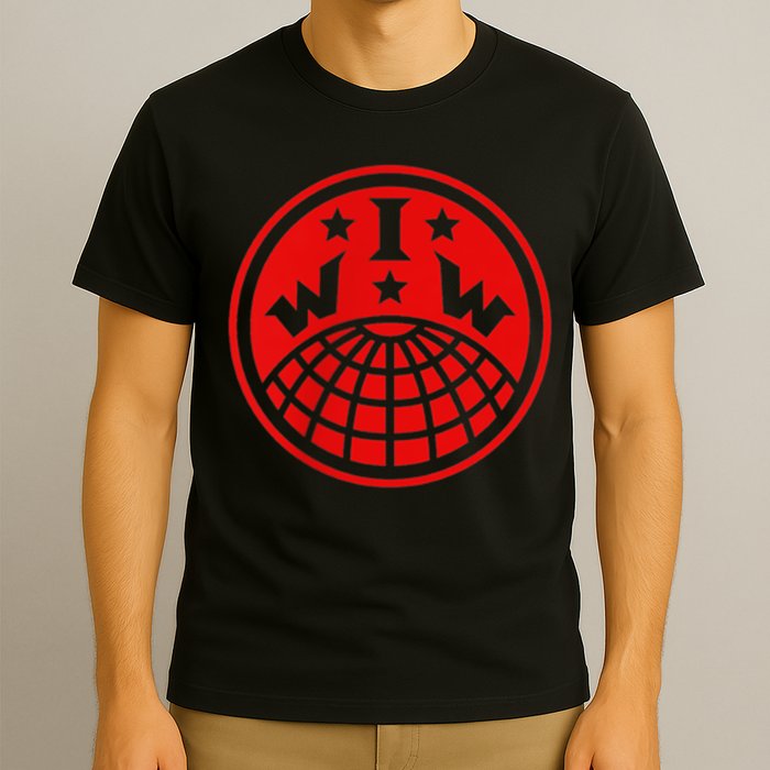 Iww Screeching Cat Beware Sabotage High Def T-Shirt
