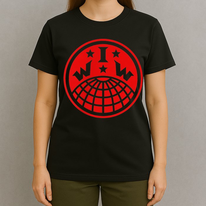 Iww Screeching Cat Beware Sabotage High Def T-Shirt