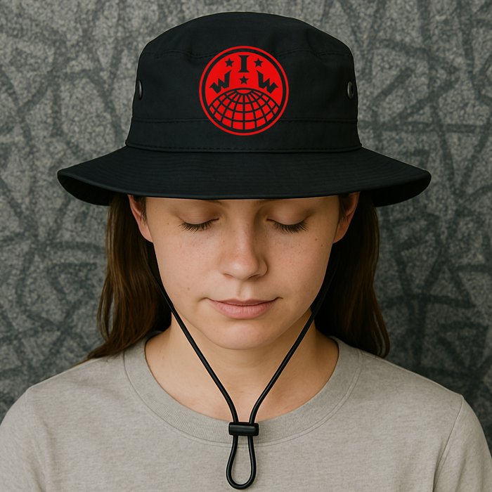 Iww Screeching Cat Beware Sabotage High Def Bucket Hat