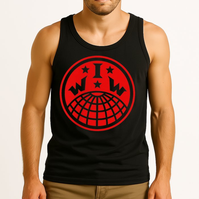 Iww Screeching Cat Beware Sabotage High Def Tank Top